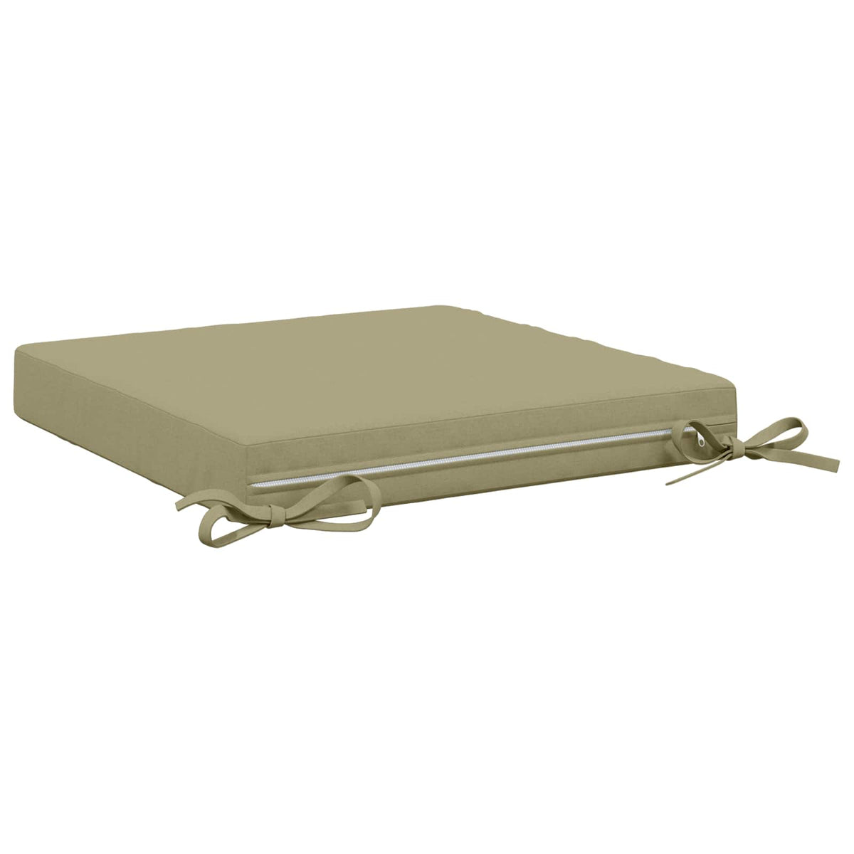 vidaXL Seat Cushions SOEST 4 pcs 100% Polyester Light Green 5