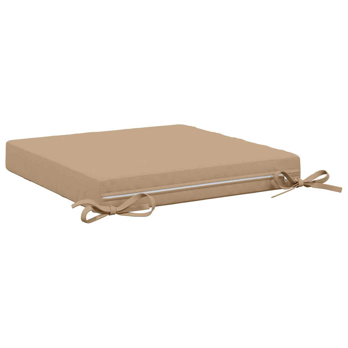 vidaXL Seat Cushions SOEST 4 pcs 100% Polyester Sand 45 x 45 x 7 cm 5