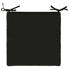 vidaXL Seat Cushions SOEST 4 pcs 100% Polyester Black 45 x 45 x 7 cm 6
