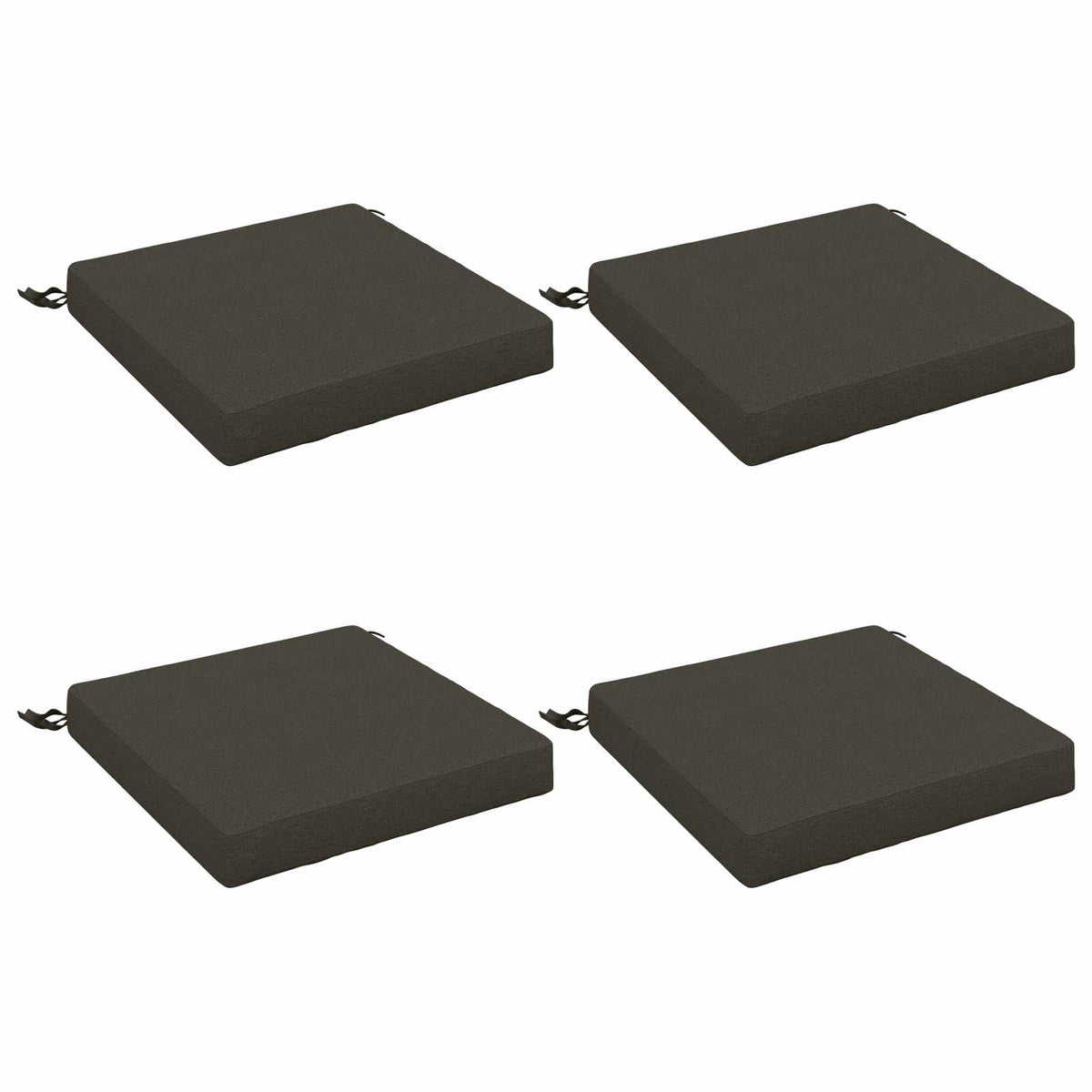 vidaXL Seat Cushions SOEST 4 pcs 100% Polyester Anthracite 2