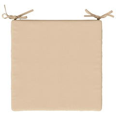 vidaXL Seat Cushions SOEST 4 pcs 100% Polyester Cream 45 x 45 x 7 cm 6