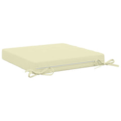 vidaXL Seat Cushions SOEST 4 pcs 100% Polyester Cream 45 x 45 x 7 cm 5