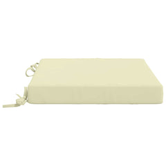 vidaXL Seat Cushions SOEST 4 pcs 100% Polyester Cream 45 x 45 x 7 cm 4