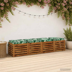 Seat Cushions SOEST Polyester Height Width Leaf Pattern