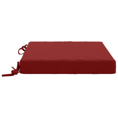 vidaXL Seat Cushions SOEST 4 pcs 100% Polyester Wine Red 4