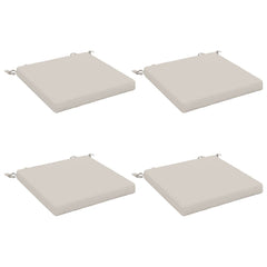vidaXL Seat Cushions SOEST 4 pcs 100% Polyester White 50 x 50 x 5 cm 2