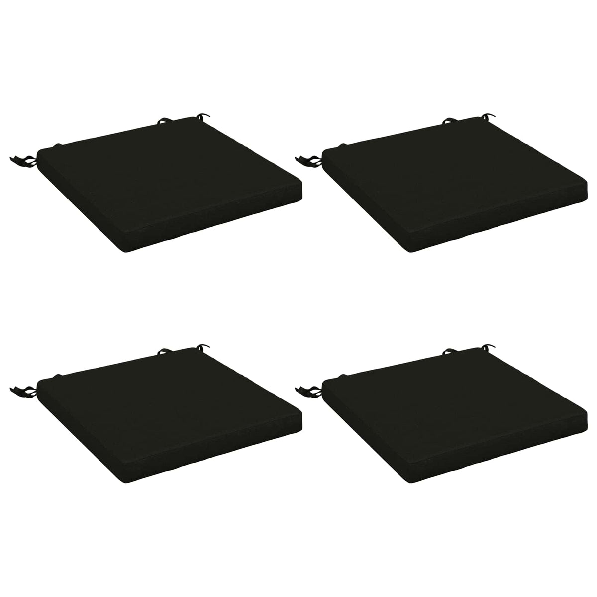 Seat Cushions SOEST 4 pcs 100% Polyester Black, image 2