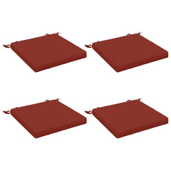 vidaXL Seat Cushions SOEST 4 pcs 100% Polyester Red 50 x 50 x 5 cm 2