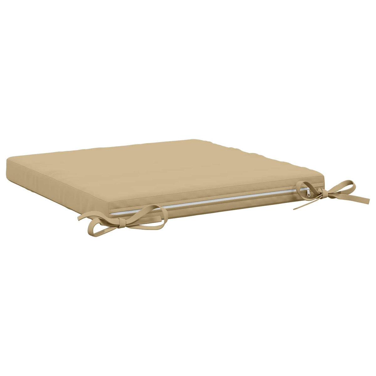 vidaXL Seat Cushions SOEST 4 pcs 100% Polyester Beige 50 x 50 x 5 cm 5