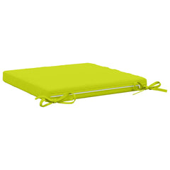 vidaXL Seat Cushions SOEST 4 pcs 100% Polyester Bright Green 5