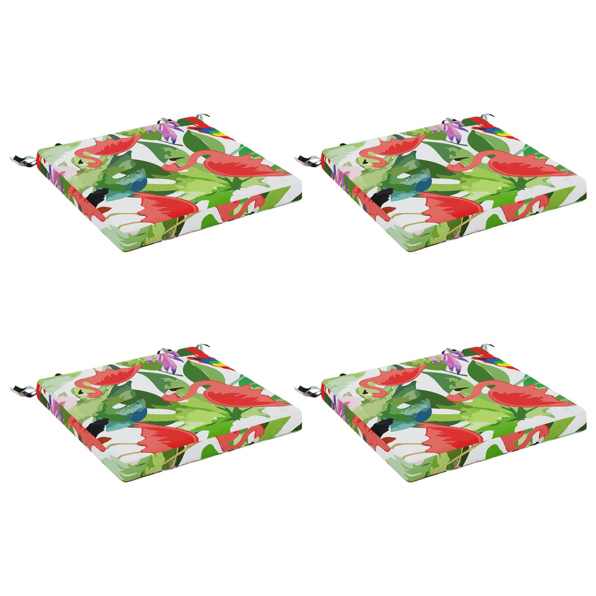 vidaXL Seat Cushions SOEST 4 pcs 100% Polyester Multicolour 2