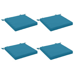 vidaXL Seat Cushions SOEST 4 pcs 100% Polyester Light Blue 2