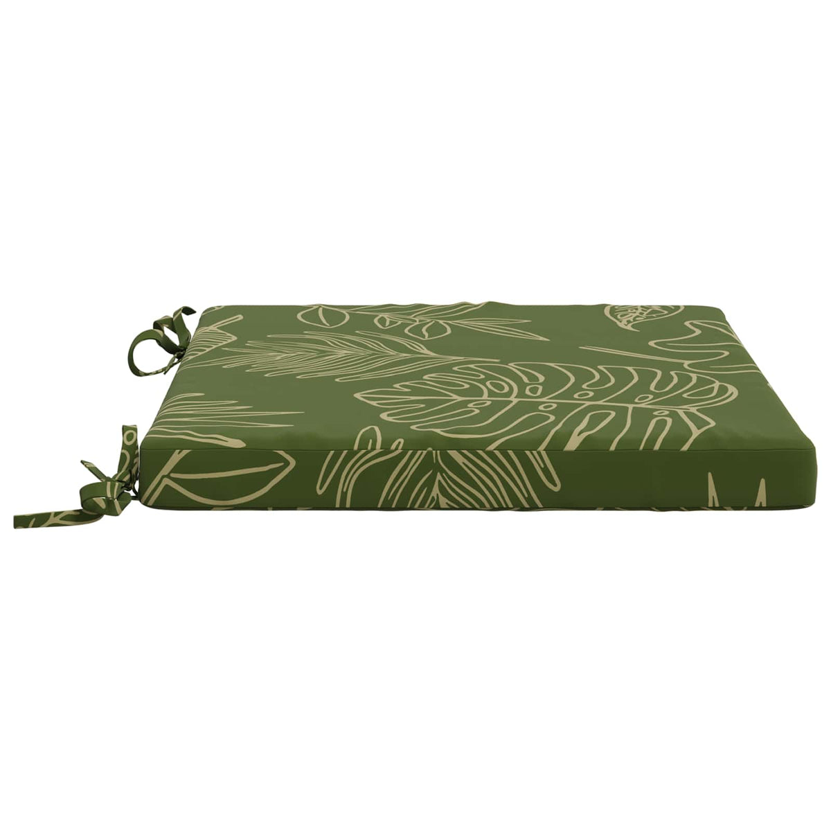 vidaXL Seat Cushions SOEST 4 pcs 100% Polyester Leaf Design 4