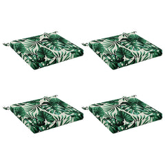 vidaXL Seat Cushions SOEST 4 pcs 100% Polyester Leaf Pattern 2