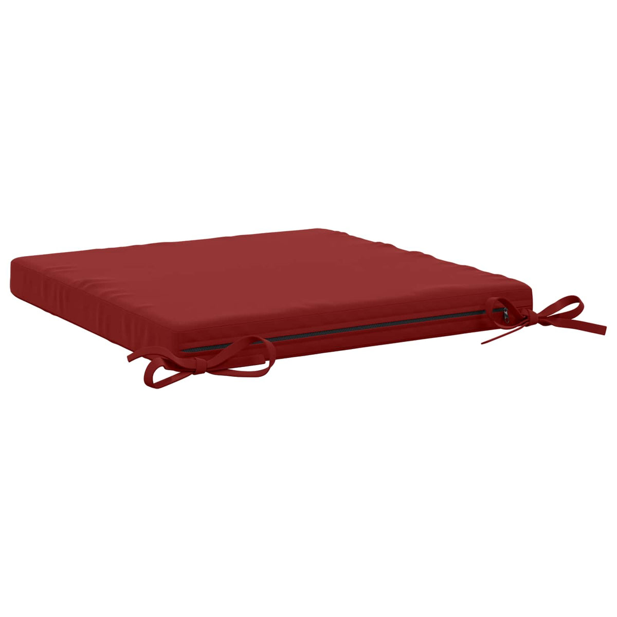 vidaXL Seat Cushions SOEST 4 pcs 100% Polyester Wine Red 5