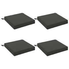 Seat Cushions SOEST 4 pcs Polyester Height 7 cm Width 50 cm Anthracite
