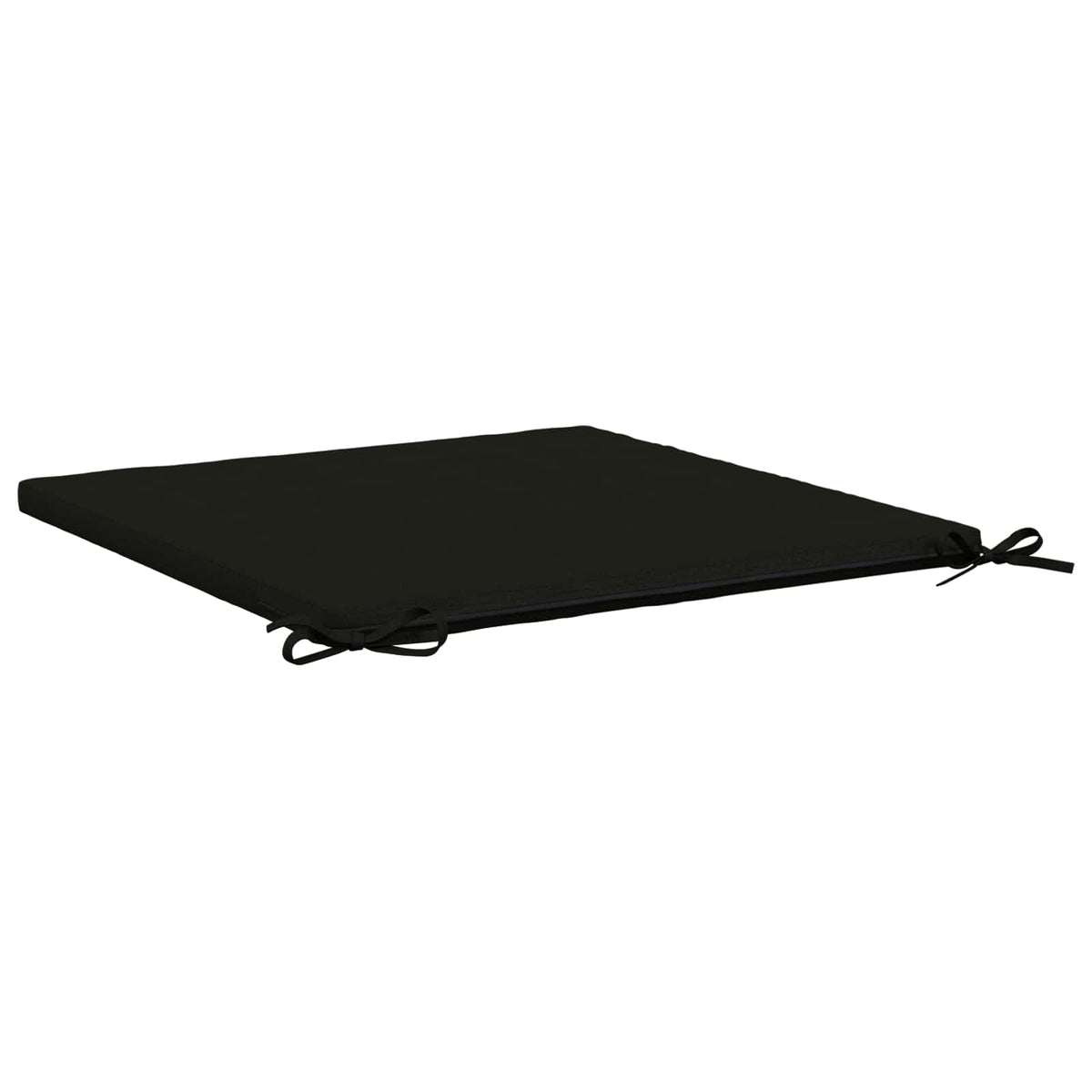 vidaXL Seat Cushions SOEST 4 pcs 100% Polyester Black 60 x 60 x 3 cm 5