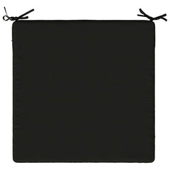 vidaXL Seat Cushions SOEST 4 pcs 100% Polyester Black 60 x 60 x 3 cm 6