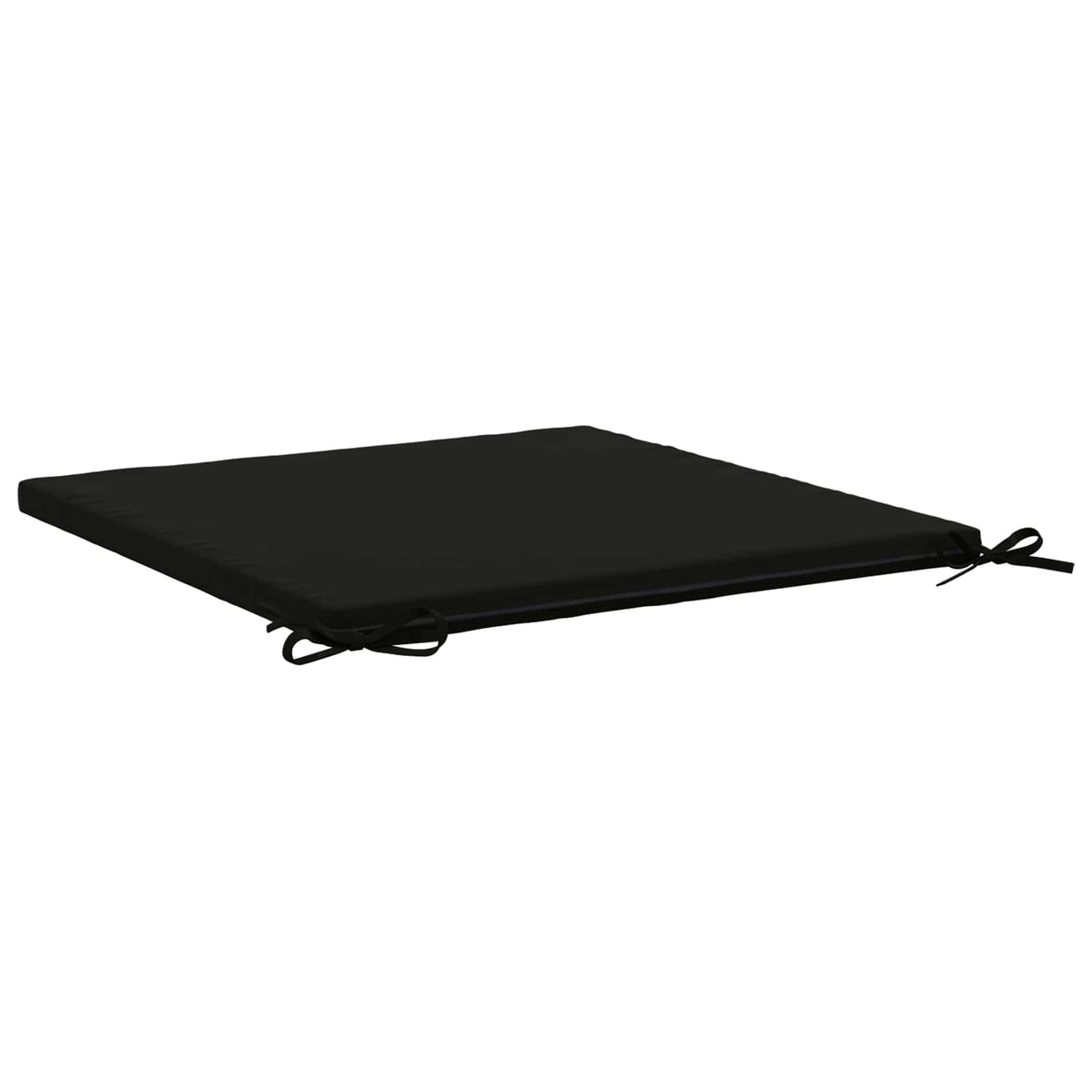 vidaXL Seat Cushions SOEST 4 pcs 100% Polyester Black 60 x 60 x 3 cm 5