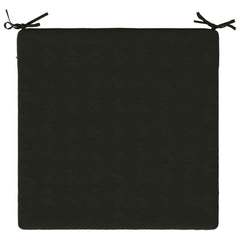 vidaXL Seat Cushions SOEST 4 pcs 100% Polyester Black 60 x 60 x 3 cm 6