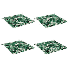 vidaXL Seat Cushions SOEST 4 pcs 100% Polyester Leaf Pattern 2