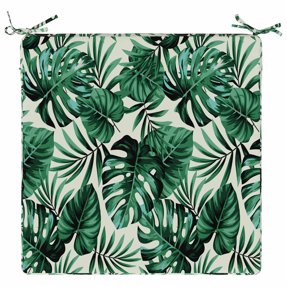 vidaXL Seat Cushions SOEST 4 pcs 100% Polyester Leaf Pattern 6