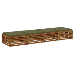 Seat Cushions SOEST 4 pcs 100% Polyester Olive Green 3