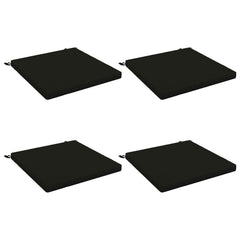 vidaXL Seat Cushions SOEST 4 pcs 100% Polyester Black 60 x 60 x 5 cm 2