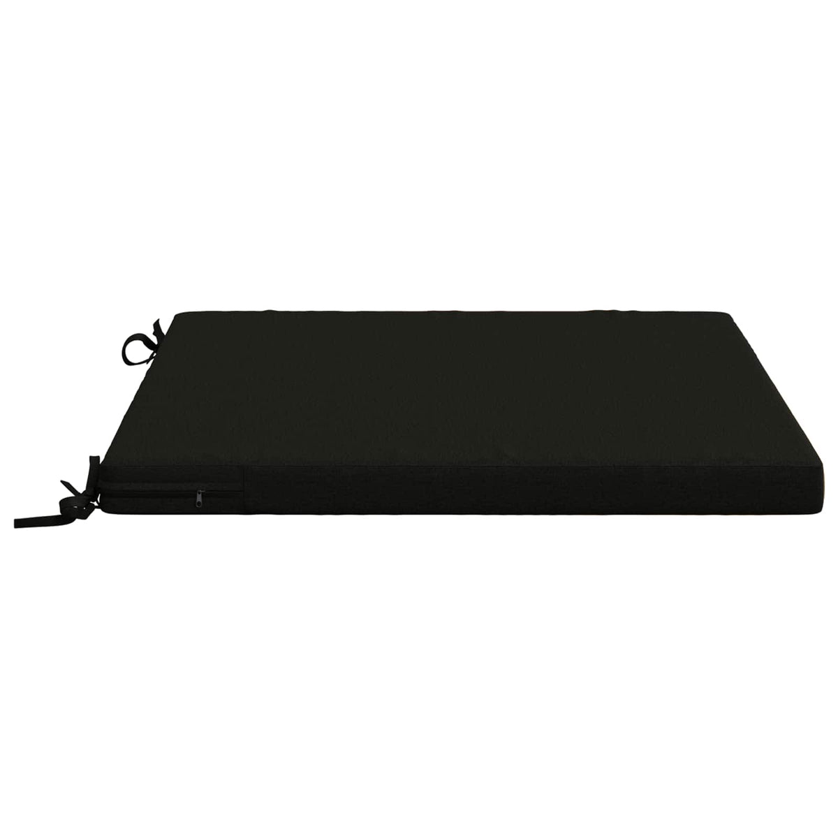 vidaXL Seat Cushions SOEST 4 pcs 100% Polyester Black 60 x 60 x 5 cm 4