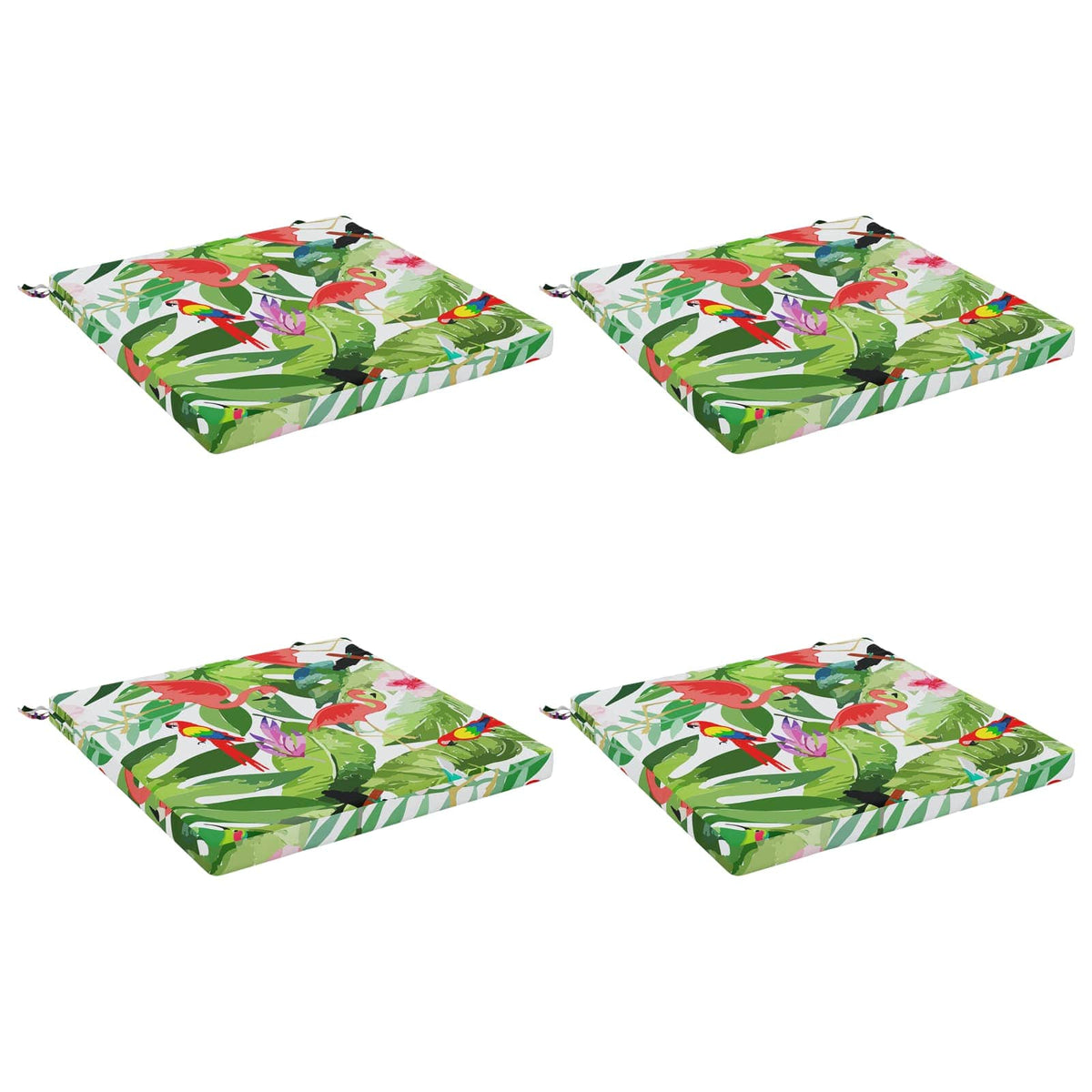 vidaXL Seat Cushions SOEST 4 pcs 100% Polyester Multicolour 2