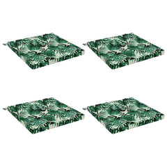 vidaXL Seat Cushions SOEST 4 pcs 100% Polyester Leaf Pattern 2