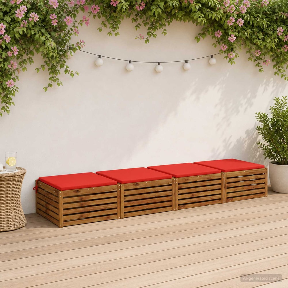 Seat Cushions SOEST Polyester Red