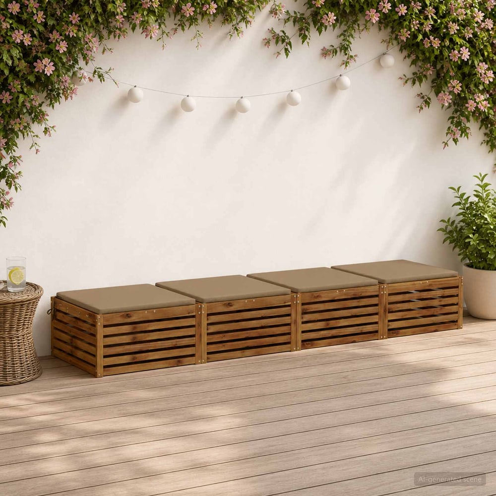 Seat Cushions SOEST Polyester Taupe