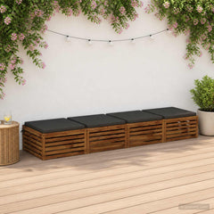 Seat Cushions SOEST 4 pcs 100% Polyester Anthracite 1