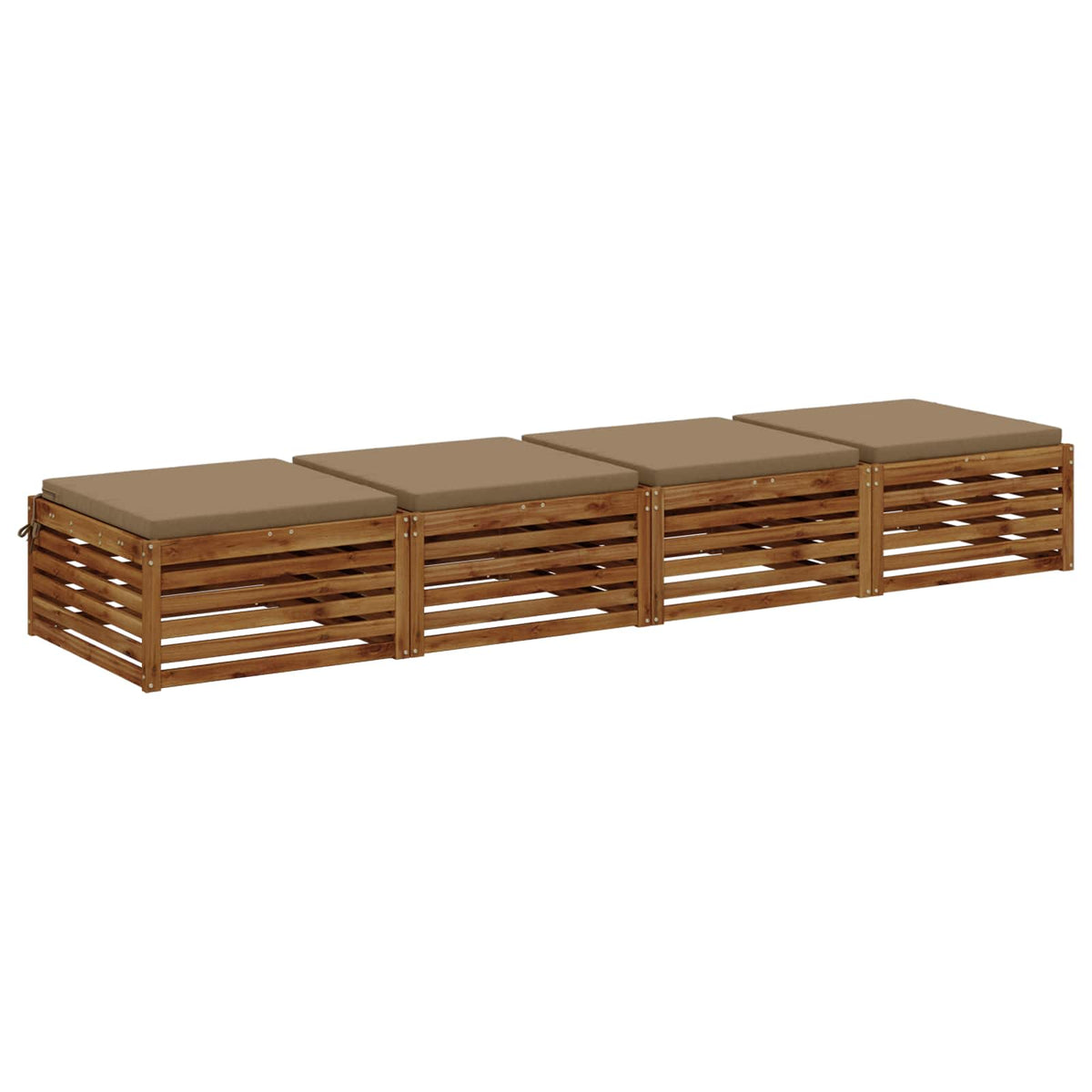 Seat Cushions SOEST Polyester Taupe