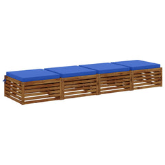 Seat Cushions SOEST 4 pcs 100% Polyester Royal Blue 3