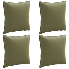 vidaXL Back Cushion PUTTEN 4 pcs 100% Polyester Olive Green 2