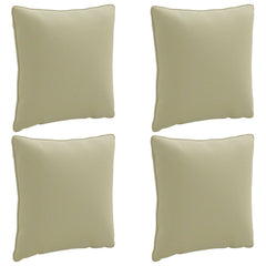 vidaXL Back Cushion PUTTEN 4 pcs 100% Polyester Light Green 2