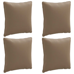 vidaXL Back Cushion PUTTEN 4 pcs 100% Polyester Taupe 40 x 40 x 15 cm 2