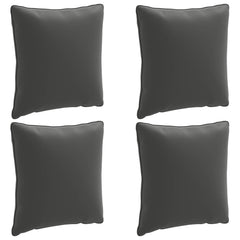 vidaXL Back Cushion PUTTEN 4 pcs 100% Polyester Anthracite 2