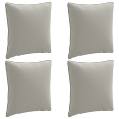 vidaXL Back Cushion PUTTEN 4 pcs 100% Polyester Grey 40 x 40 x 15 cm 2