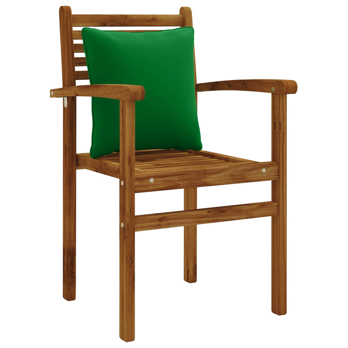 vidaXL Back Cushion PUTTEN 4 pcs 100% Polyester Green 40 x 40 x 15 cm 3