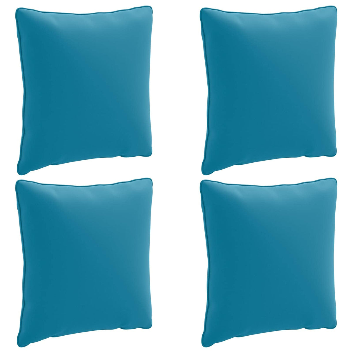 vidaXL Back Cushion PUTTEN 4 pcs 100% Polyester Light Blue 2
