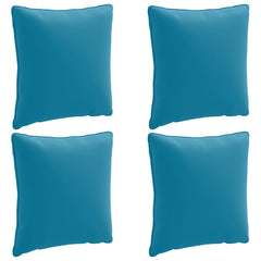vidaXL Back Cushion PUTTEN 4 pcs 100% Polyester Light Blue 2