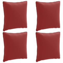 vidaXL Back Cushion PUTTEN 4 pcs 100% Polyester Wine Red 2