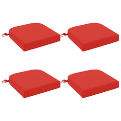 vidaXL 4-Piece Seat Cushions SOEST 4 pcs 100% Polyester Red 2