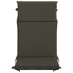 vidaXL High Back Chair Cushion GEMERT 2 pcs 100% Polyester Anthracite 4