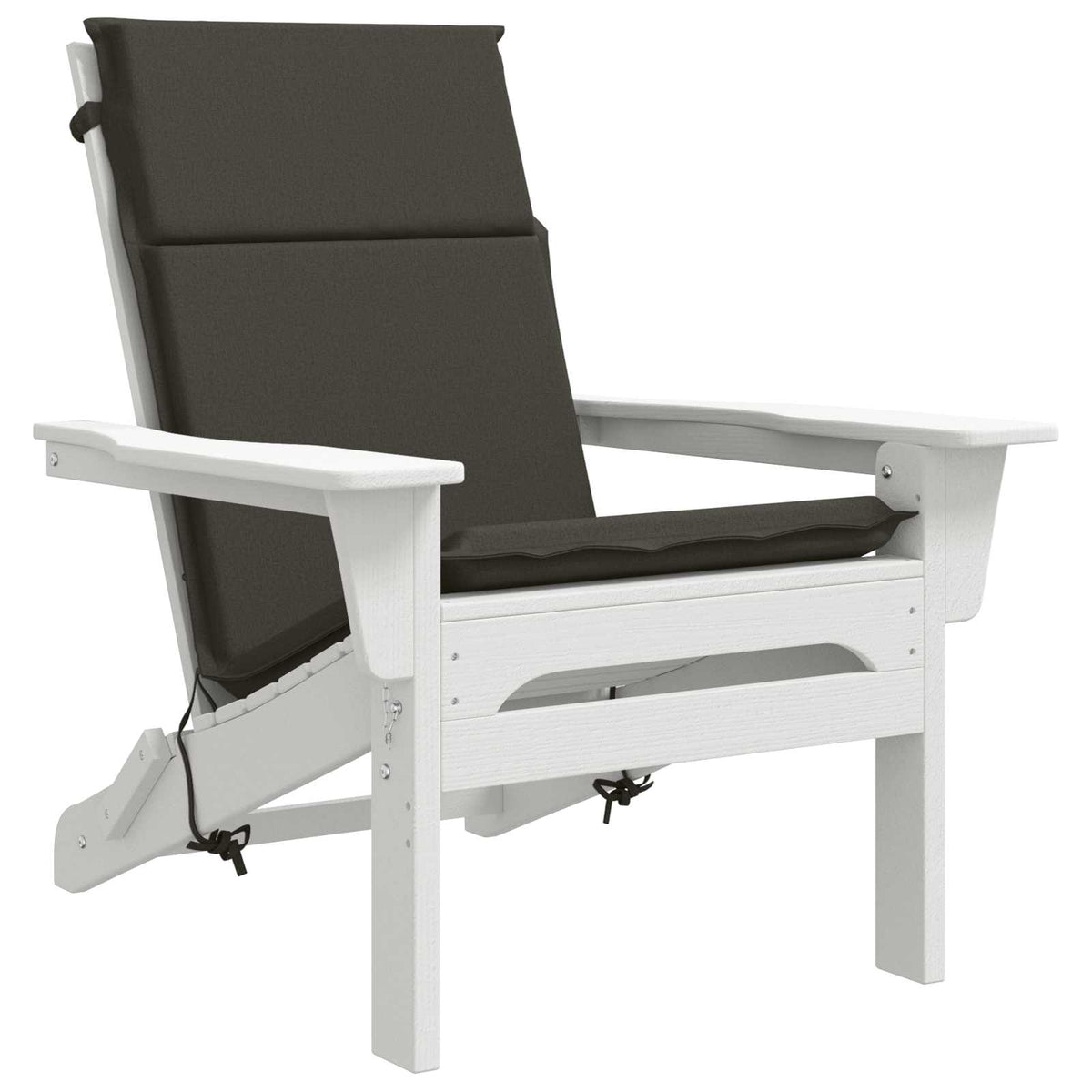 vidaXL High Back Chair Cushion GEMERT 2 pcs 100% Polyester Anthracite 3