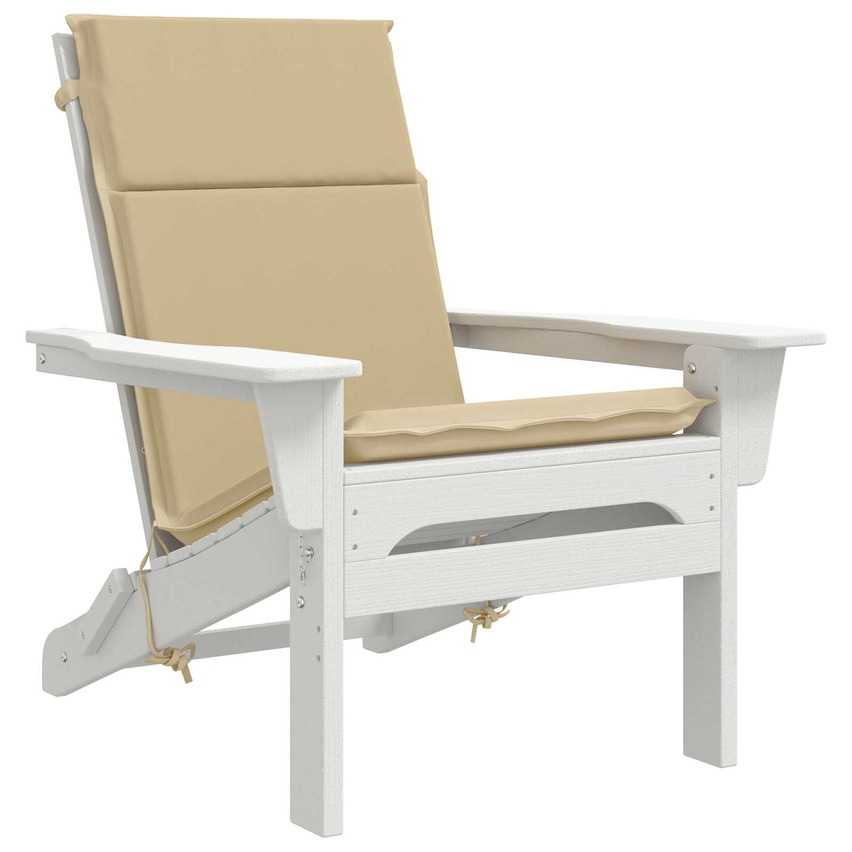 vidaXL High Back Chair Cushion GEMERT 2 pcs 100% Polyester Beige 3