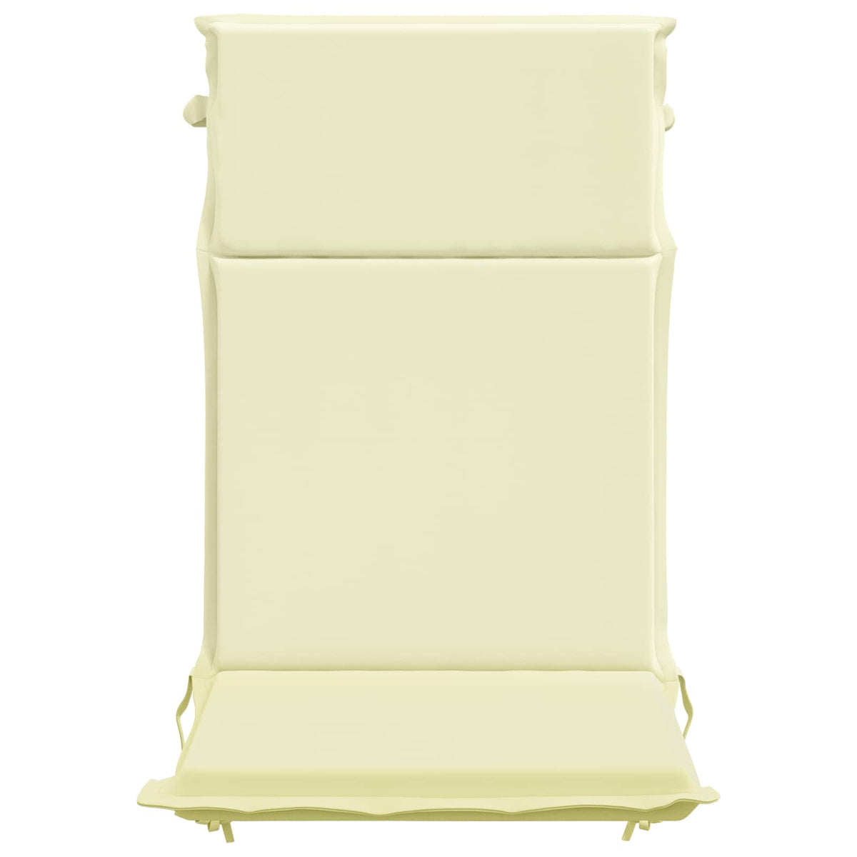 vidaXL High Back Chair Cushion GEMERT 2 pcs 100% Polyester Cream 4